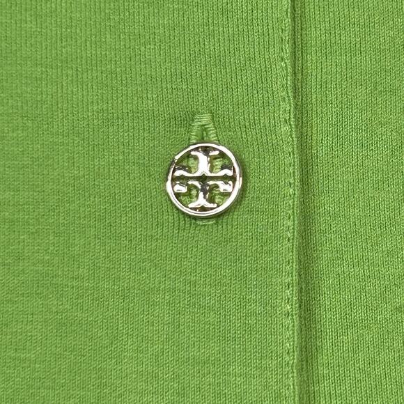 Tory Burch Sport The Masters Green Polo Shirt Gold Buttons Size M NEW Exclusive - Picture 7 of 16